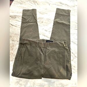 Who What Wear Olive Green Trousers Size 12 | Side Zip Stretch Work Pants